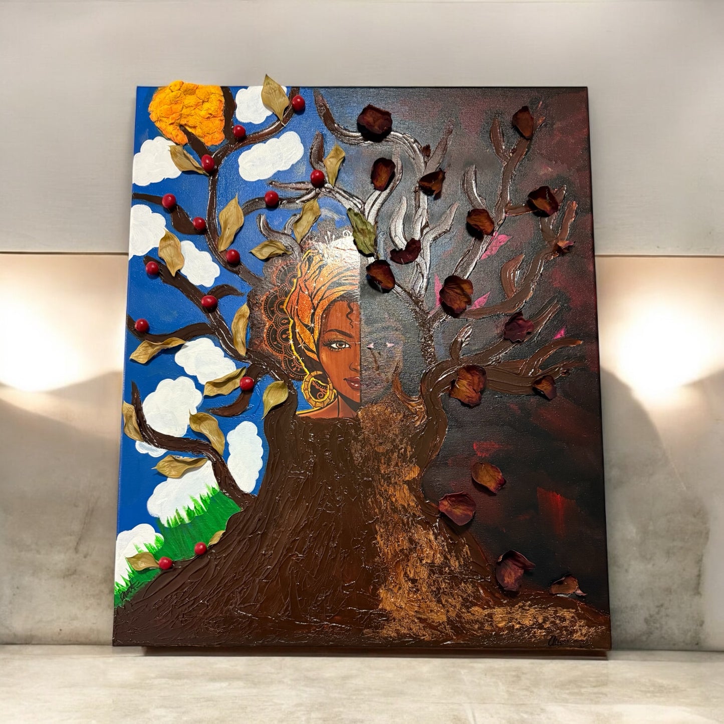 I was in the Dark then came to the Light painting