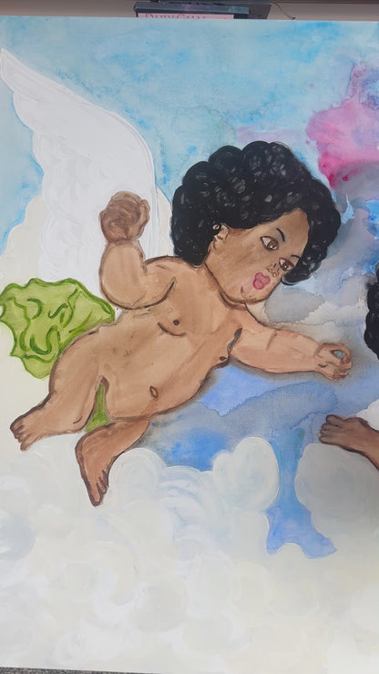 Baby Angels painting